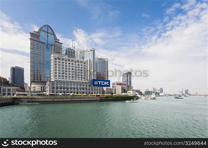 Buildings at the waterfront, Lujiazui, The Bund, Shanghai, China