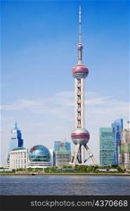 Buildings at the waterfront, Oriental Pearl Tower, Shanghai, China