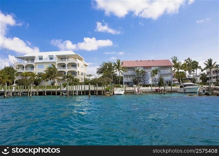 Buildings at the waterfront, Paradise Island, Bahamas
