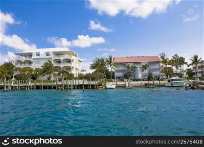 Buildings at the waterfront, Paradise Island, Bahamas