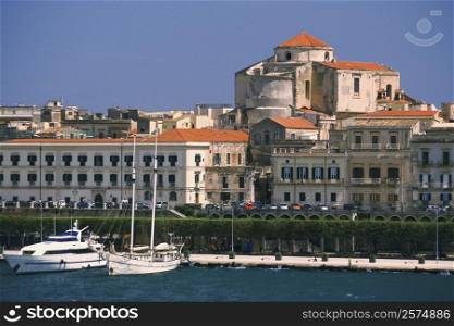 Buildings at the waterfront, Siracusa, Sicily, Italy