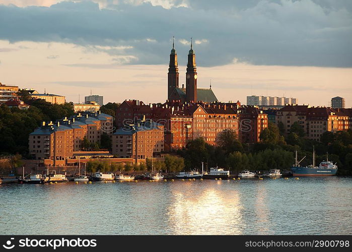 Buildings at the waterfront, Stockholm, Sweden