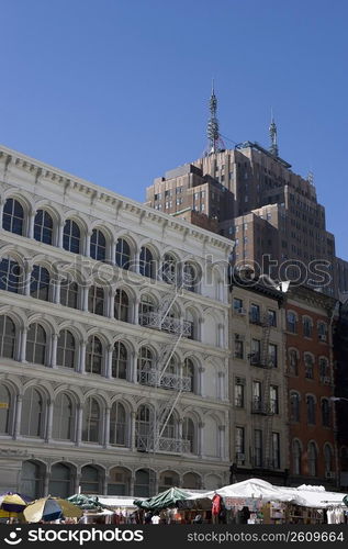 Buildings in a city