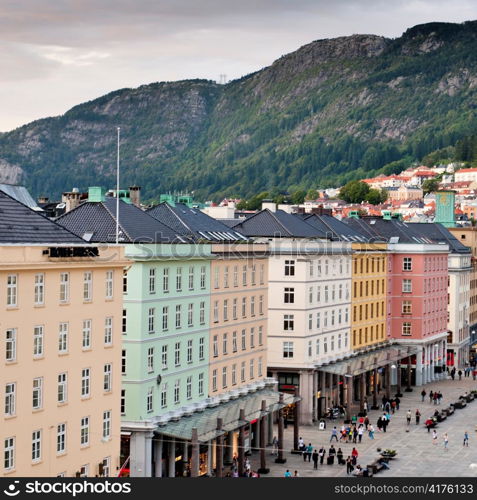 Buildings in a city, Bergen, Norway