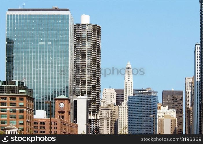 Buildings in a city, Chicago, Illinois, USA