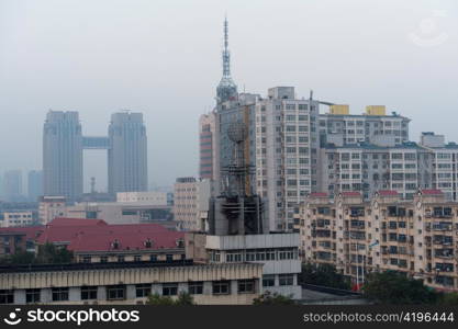 Buildings in Binhai, Tianjin, China