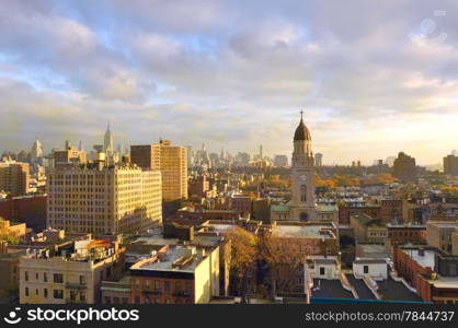 Buildings in New York City, Morning in Manhattan