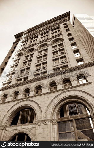 Buildings in the financial district of Boston, Massachusetts, USA