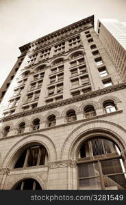 Buildings in the financial district of Boston, Massachusetts, USA