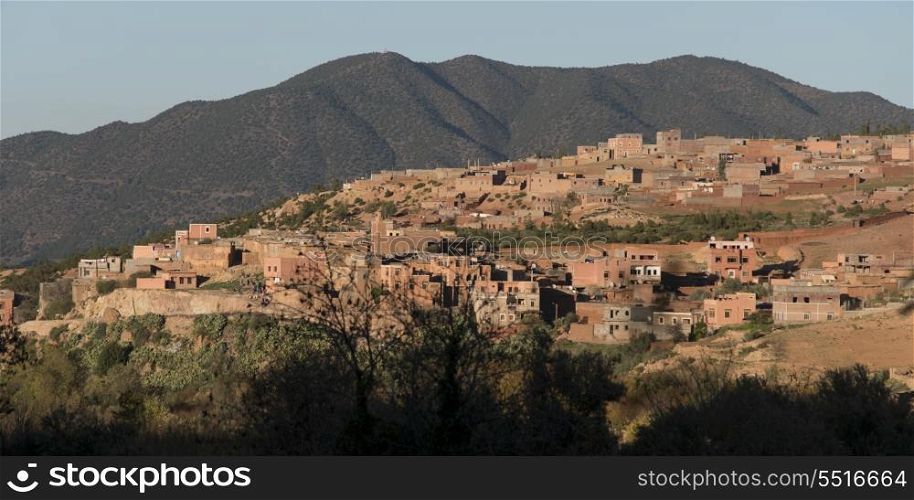 Buildings in town, Atlas Mountains, Morocco
