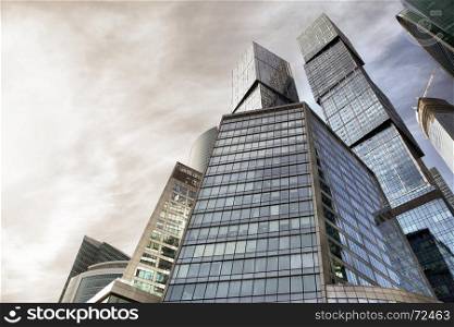 Buildings of Moscow city, Russia