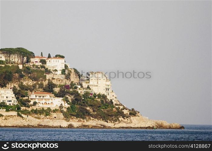 Buildings on a hill, Nice, Provence-Alpes-Cote D&acute;Azur, France