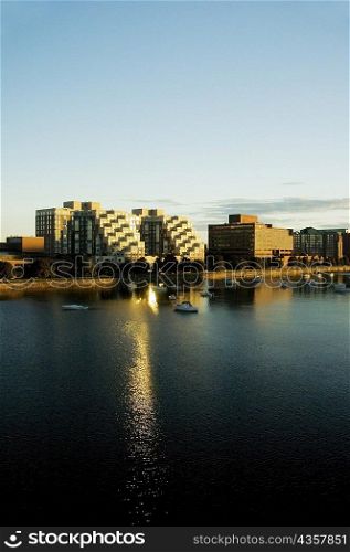 Buildings on a waterfront, Charles River, Cambridge