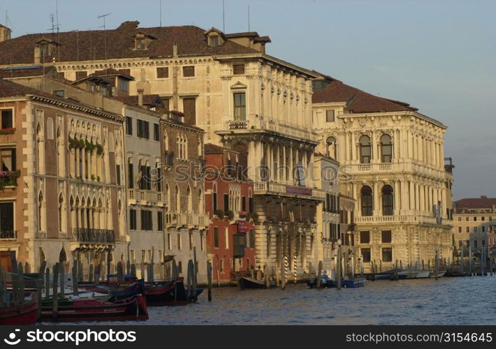 Buildings on the banks of a canal in Venice, Italy