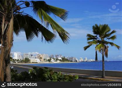 Buildings on the beach, Condado Beach, San Juan, Puerto Rico