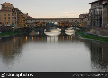 Buildings on the Ponte Vecchio, Florence, Italy