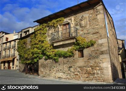 buildings typical of Ponferrada in Spain