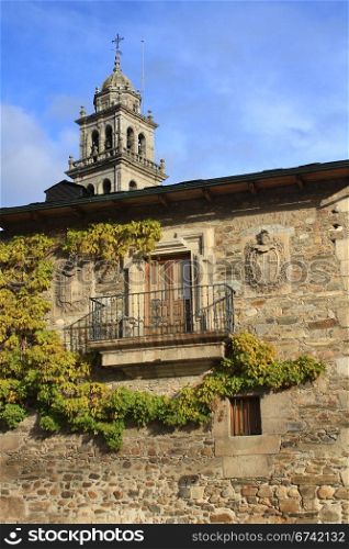 buildings typical of Ponferrada in Spain