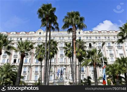 Built in 1911, the Carlton is a luxury hotel located on Boulevard de la Croisette in Cannes, France and is famous for hosting movie stars from around the world during the annual Film Festival.