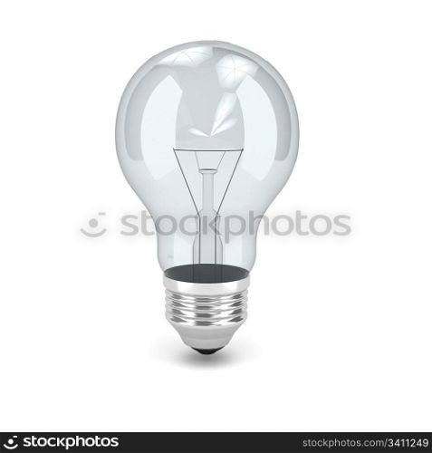 Bulb over background. 3d computer generated image