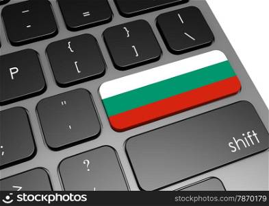 Bulgaria keyboard image with hi-res rendered artwork that could be used for any graphic design.. Bulgaria