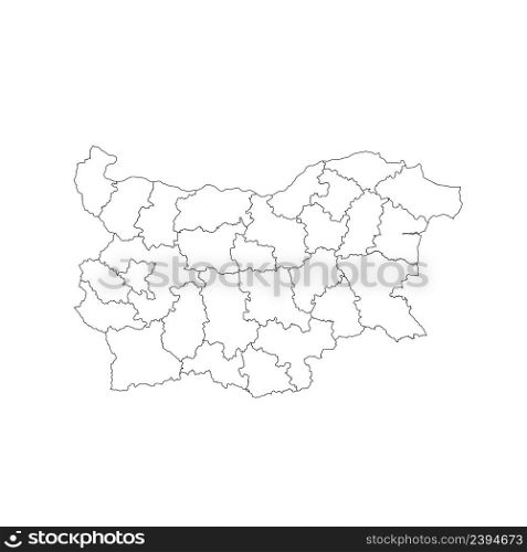 Bulgaria outline map isolated on white background vector illustration. Bulgaria outline map isolated on white background vector
