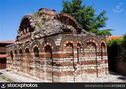 Bulgaria, the city of Nesebr, ruin of ancient temple