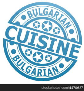 Bulgarian cuisine stamp