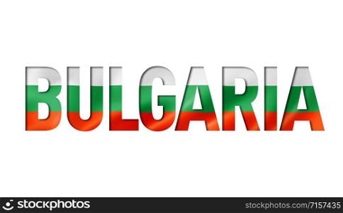 bulgarian flag text font. bulgaria symbol background. bulgarian flag text font
