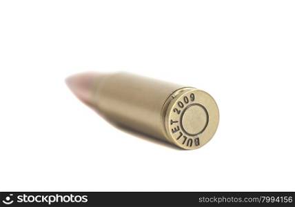 Bullet isolated on white background