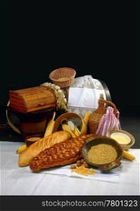 Bunch composition of natural and ethnic breads