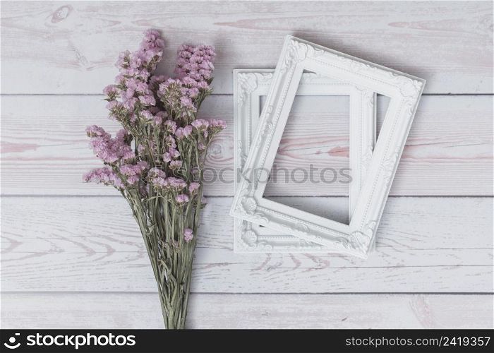 bunch flowers near frames