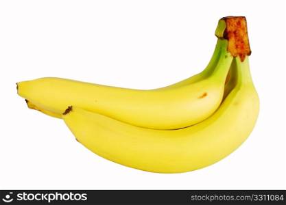 Bunch of bananas, isolated on white