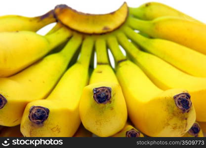 Bunch of bananas isolated on white background