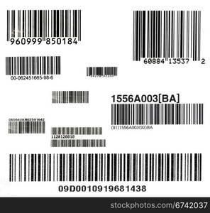 Set of realistic Barcode sticker. Bar code sticker icons. Eps10. Set of ...