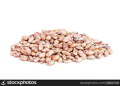Bunch of beans isolated on the white background