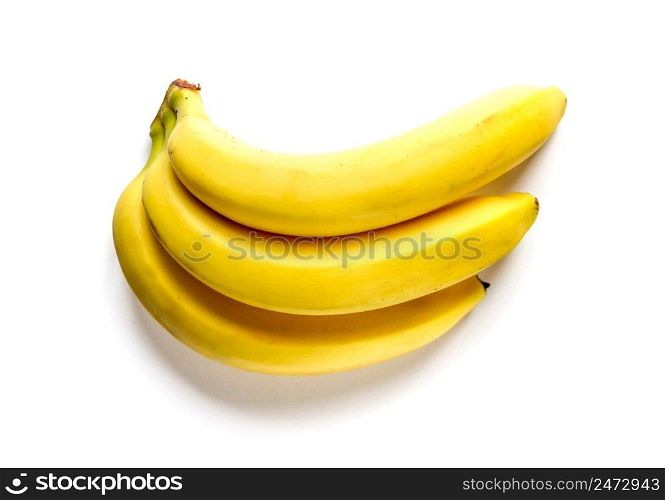 Bunch of fresh bananas isolated on white background. Bunch of bananas isolated on white background