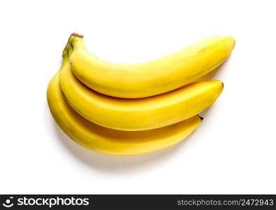 Bunch of fresh bananas isolated on white background. Bunch of bananas isolated on white background