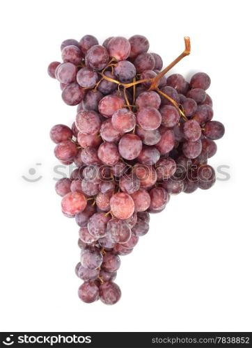 Bunch of fresh grapes isolated on white&#xA;