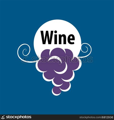 bunch of grapes for wine logo. bunch of grapes for wine logo. Vector illustration of icon