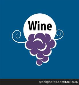 bunch of grapes for wine logo. bunch of grapes for wine logo. Vector illustration of icon