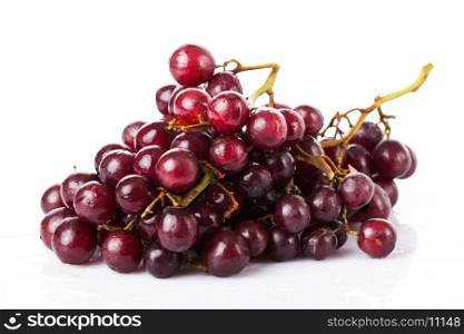 Bunch of red grapes