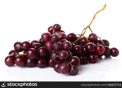 Bunch of red grapes