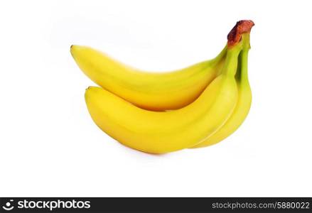 bunch of ripe bananas close up