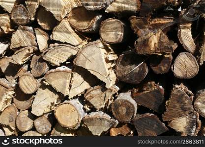 Bundle of chopped wood