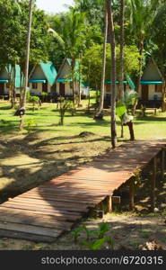 bungalow resort in jungle, Andaman Shore, Thailand