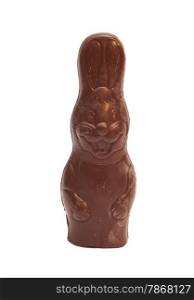 Bunny chocolate isolated on white background