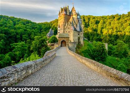 Burg Eltz castle in Rhineland-Palatinate, Germany. . Burg Eltz castle in Rhineland-Palatinate state, Germany. Construction started prior to 1157.