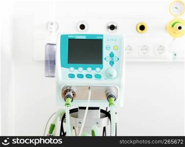 "Burgas, Bulgaria - August 07, 2012: Modern Medical Equipment At "Bourgasmed" General Hospital."