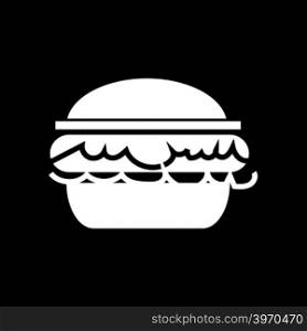 Burger icon Illustration design